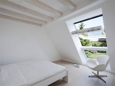 pitched roof windows from VELUX installed in loft conversion
